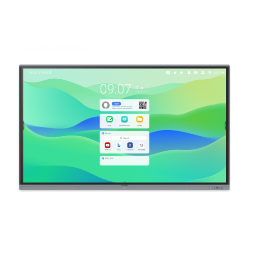 MAXHUB E8621 Interactive Screen for Education, 86 4K Touch Screen, 40 Touch Points, 10bit, 8GB+64GB, Android 13