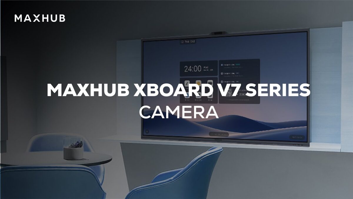 ⁦ماكس هاب V7550 شاشة تفاعلية ذكية 75 إنش بدقة 4K مع كاميرا وميكروفونات AI مدمجة⁩ - الصورة ⁦3⁩