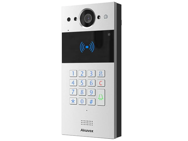 Akuvox R20K - SIP Video Door Phone R20K, 2MP Camera, Numeric Keypad, Light sensor, Infrared Sensor, RF Card Reader, IP65 Rating, 2 Relays Out