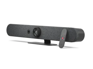 Logitech Rally Bar Mini - Premier All-In-One Video Bar for Small to Medium Rooms, 4K Camera, 6-mics, 3-speakers, Wi-Fi, Gigabit, USB, HDMI, BLE