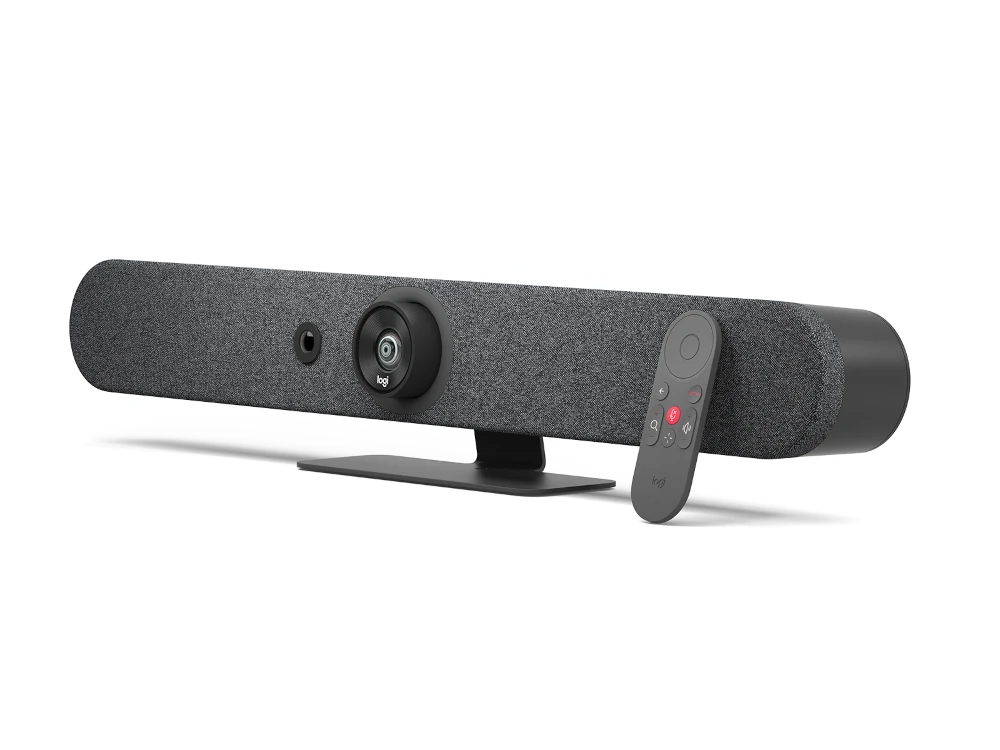 Logitech Rally Bar Mini - Premier All-In-One Video Bar for Small to Medium Rooms, 4K Camera, 6-mics, 3-speakers, Wi-Fi, Gigabit, USB, HDMI, BLE