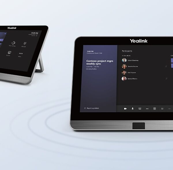 يالينك MTouch II شاشة تفاعلية للتحكم في اجتماعات Microsoft Teams بحجم 8 بوصات عالية الدقة وتصميم أنيق ودعم PoE وUSB ومتوافقة مع أنظمة MVC Series
