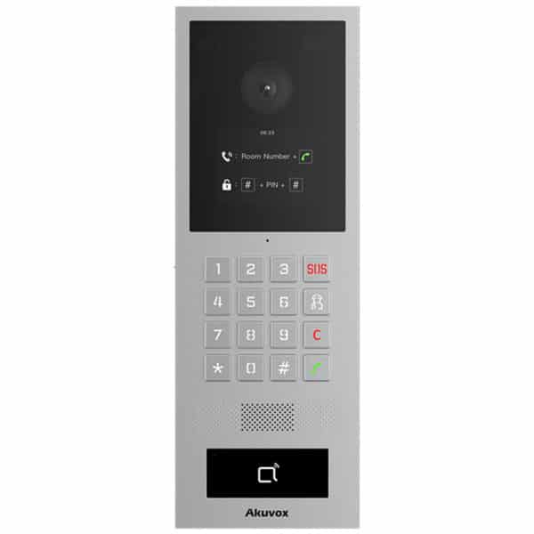 Ecofocus S532 Vandal  Water Resistant Smart Door Phone Comes with a 2MP camera, 2.8 inch screen, multiple access methods such as RFID, NFC, Bluetooth, and support SIP connectivity and