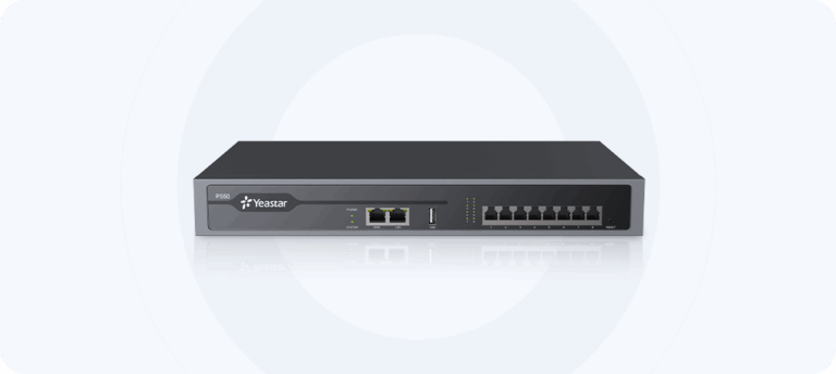 ياستار P550 VoIP PBX سنترال هاتفي ذكي للشركات – حتى 50 تحويلة/مستخدم – 25 مكالمة متزامنة