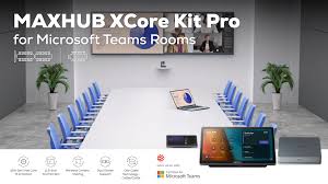 MAXHUB XCore Kit Pro حل Teams Rooms معتمد للغرف المتوسطة والكبيرة، يشمل ميني-PC Intel Core i5 الجيل 12 ولوحة تحكم لمس 11.6 بوصة مع دعم شاشة مزدوجة ومشاركة 4K. XCore Kit Pro