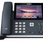 هاتف Yealink SIP-T48U Ultra-Elegant Gigabit IP Phone بشاشة لمس 7 بوصة، منفذي USB، دعم PoE، و16 حساب SIP