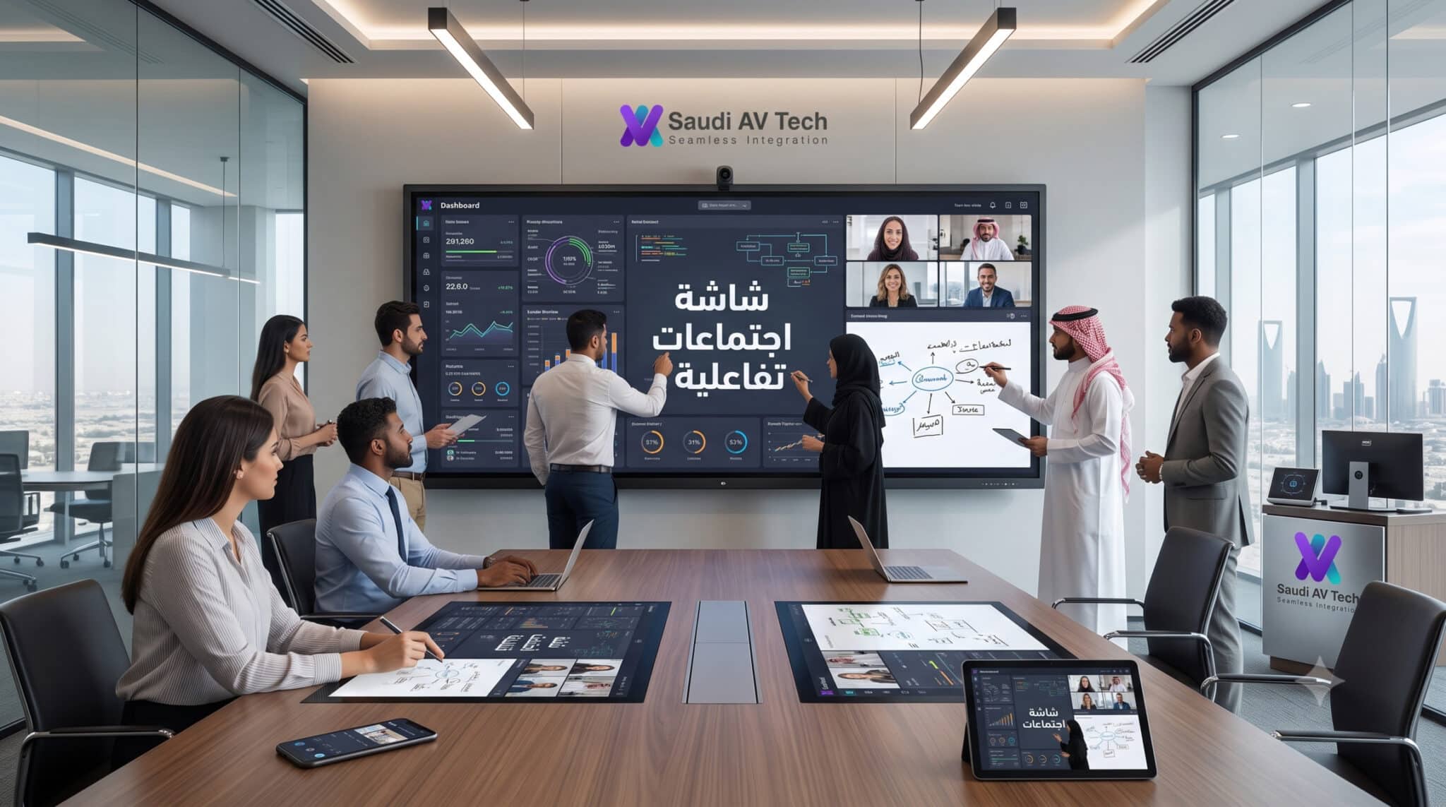 شاشة اجتماعات تفاعلية